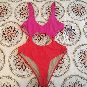 Urban Outfitters cut-out one piece swimsuit