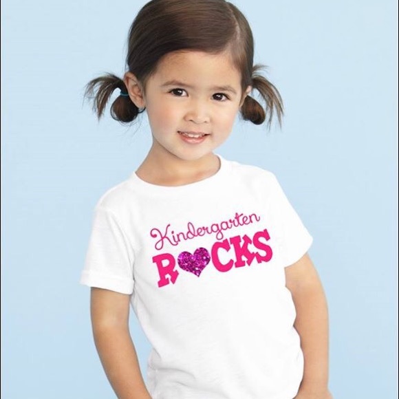 Back To School Kindergarten Rocks Girls TShirt