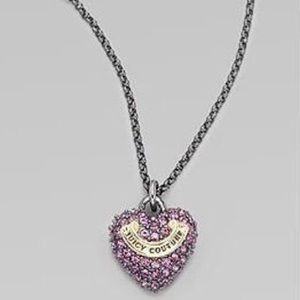 JUICY COUTURE PURPLE WISH HEART NECKLACE