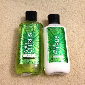 BBW white citrus set for men