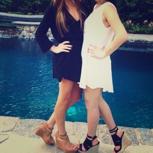 Brandy Melville worn once black v neck dress