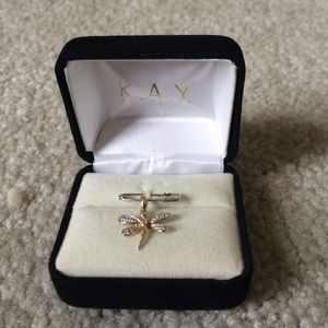 Kay Jewelers 10K dragonfly pendant