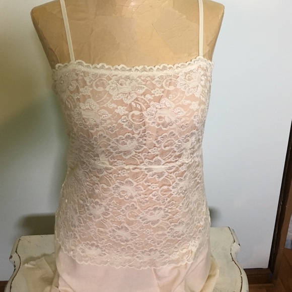 Cream lace cami