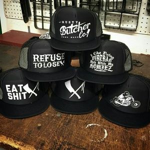 rusty butcher hat