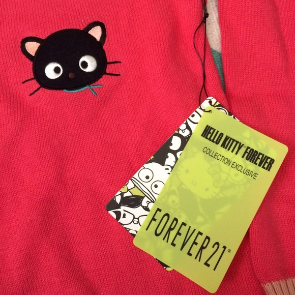 ✨HP x2!✨ Coral/Mauve Chococat Cardigan - Picture 3 of 4