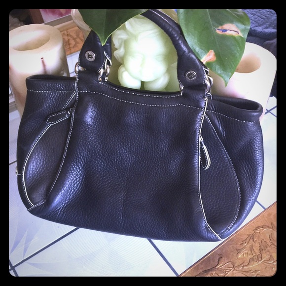 Authentic Cole Haan black leather handbag