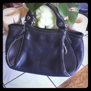 Authentic Cole Haan black leather handbag