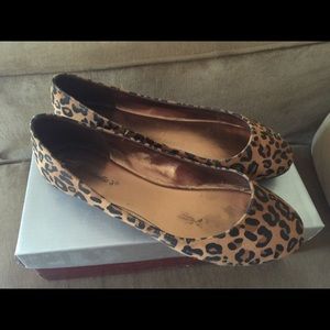 Leopard print ballet flats.
