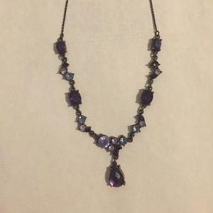 Purple gem necklace