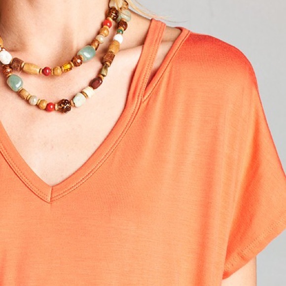 Last one Olive Cut out neckline slouchy maxi - Picture 2 of 4