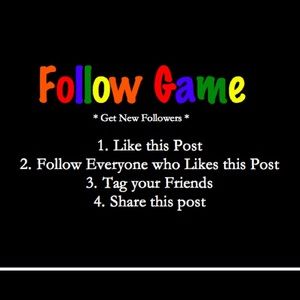 Follow Game 🎉🎀💥