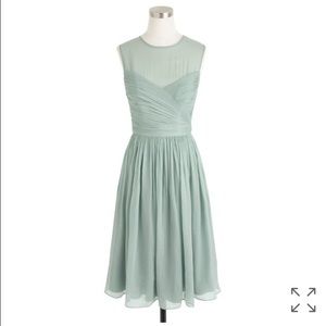 Jcrew Clara dress in dusty shale size 2 petite