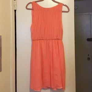 Alice + Olivia Peach Chiffon Dress M w/ Bracelets
