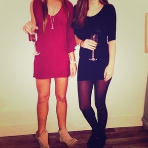 Tobi worn once classic maroon dress