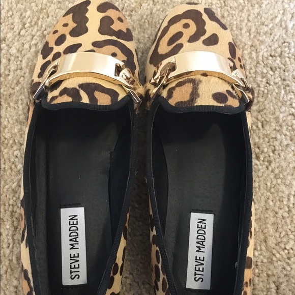 Steve Madden Leopard Loafers