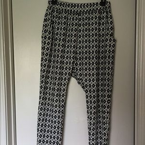 Diamond Drop Crotch Harem Pants