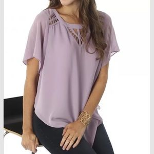 Flowy Lavender Top