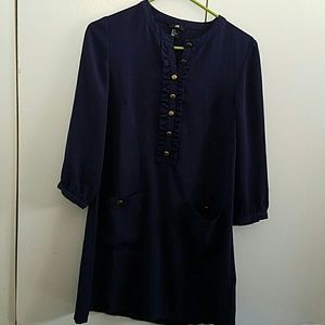 H&M Navy mini smock dress