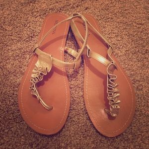 Merona Gold Sandals