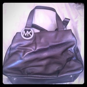 Metallic Silver Michael Kors Purse