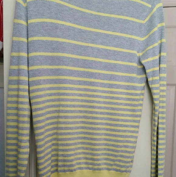 Forever 21 Gray and Yellow Striped Cardigan - Picture 3 of 4