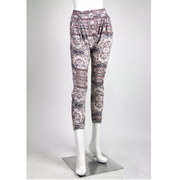 BCBG GENERATION floral pattern casual pants sz XS.