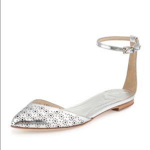 B by Brian Atwood Adeena Ankle Strap Flats