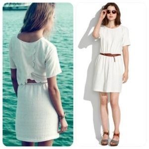 Silk Madewell dress with pockets and open back. XS