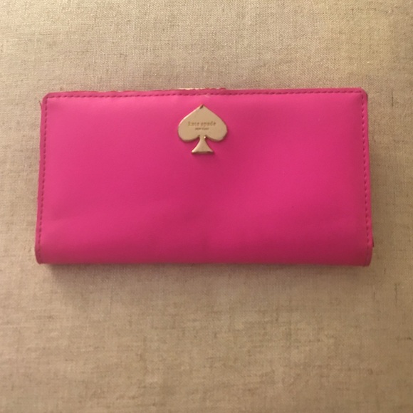 kate spade Handbags - Kate Spade Hot Pink Wallet