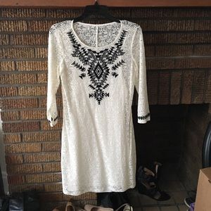 White Express lacey dress
