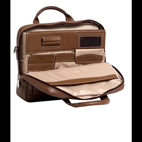 Mcklein Leather Laptop Briefcase - Brown - image 3