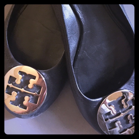Tory Burch Reva ballet flats - silver logo!