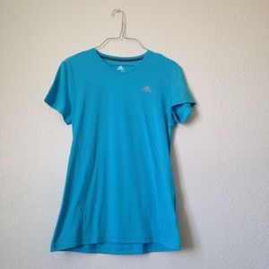 Adidas turquoise climalite shirt