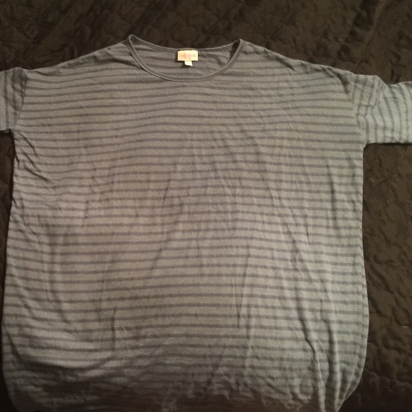 LuLaRoe Small Irma Blue Striped