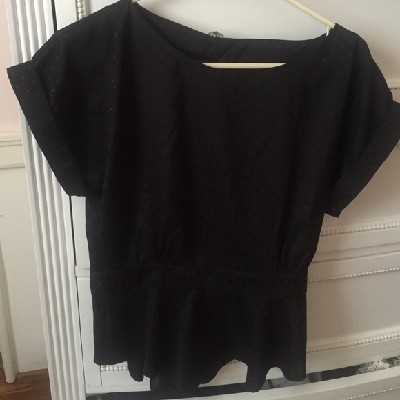 Backless Open Back Blouse Patterned Short Sleeve