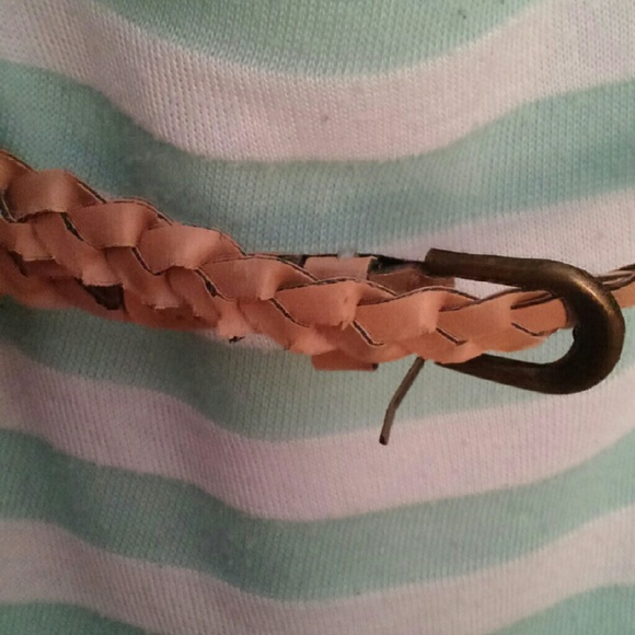 Green and White Striped Rue 21 Shirt - Picture 3 of 4