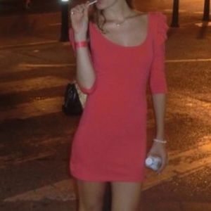 Mini body con dress