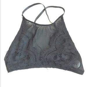 Halter top lace bralette