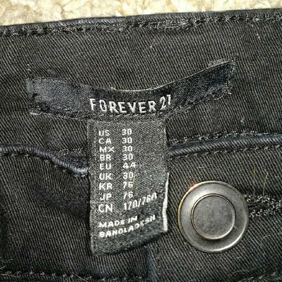 Black Forever 21 Skinny Jeans - Picture 4 of 4