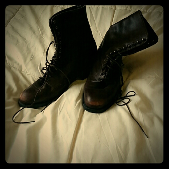 Made in USA! Vintage Chocolate leather boots
