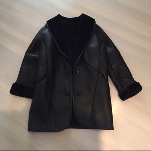 ❤️Genuine shearling/leather coat - Edwardo Bassoni