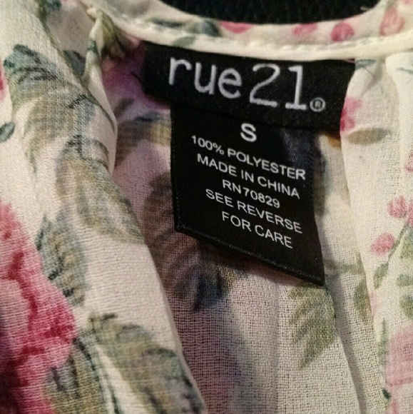 Sheer Rue 21 Floral Top - Picture 4 of 4