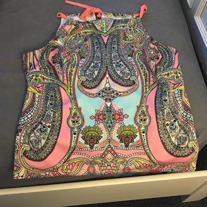 Paisley summer top NWOT