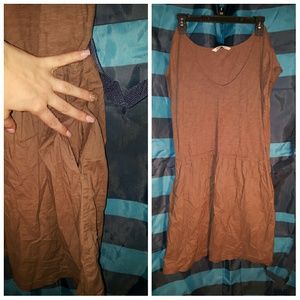 Short brown dress