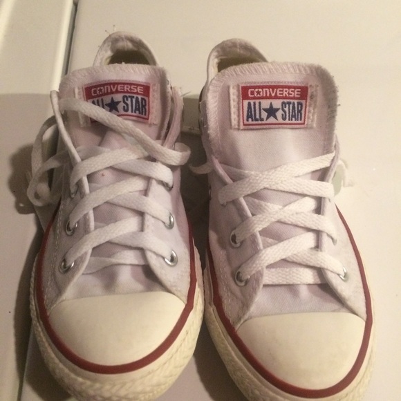White Kids Converse