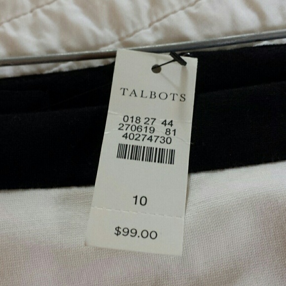 Talbots Black and White skirt - Picture 3 of 3