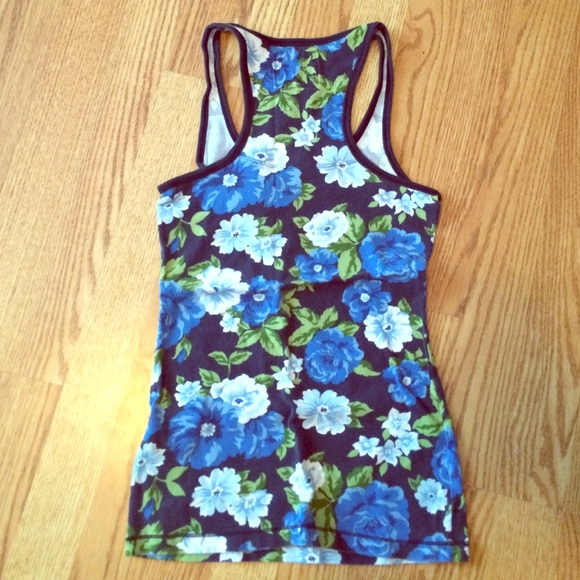 Floral blue top