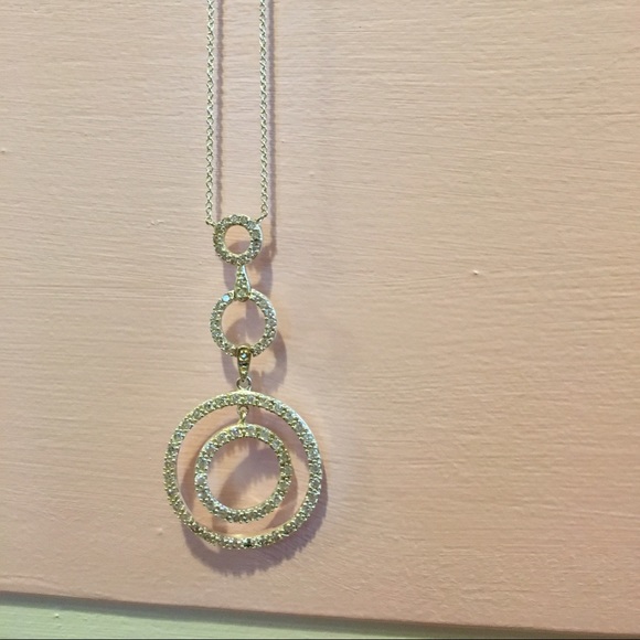 Sterling silver cz necklace