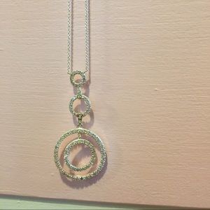 Sterling silver cz necklace