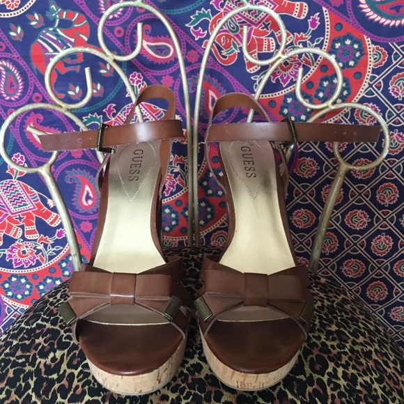 Guess Cork Wedges